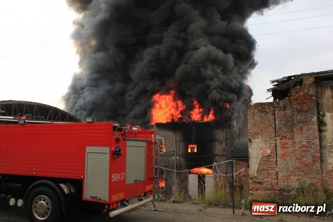 Zdjęcie w galerii na portalu naszraciborz.pl: Ogromny pożar hali przy ul. Zakładowej w Raciborzu Brzeziu. Byliśmy na miejscu od początku akcji. FOTO I WIDEO wiadomości z regionu