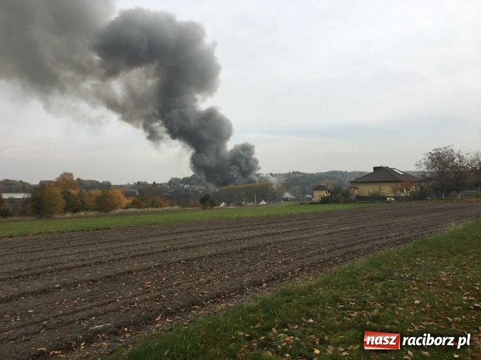 Zdjęcie w galerii na portalu naszraciborz.pl: Ogromny pożar hali przy ul. Zakładowej w Raciborzu Brzeziu. Byliśmy na miejscu od początku akcji. FOTO I WIDEO wiadomości z regionu