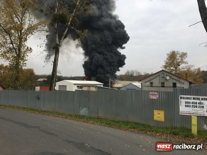 Zdjęcie w galerii na portalu naszraciborz.pl: Ogromny pożar hali przy ul. Zakładowej w Raciborzu Brzeziu. Byliśmy na miejscu od początku akcji. FOTO I WIDEO wiadomości z regionu