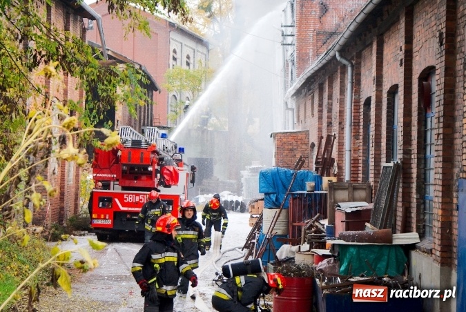 Zdjęcie w galerii na portalu naszraciborz.pl: Ogromny pożar hali przy ul. Zakładowej w Raciborzu Brzeziu. Byliśmy na miejscu od początku akcji. FOTO I WIDEO wiadomości z regionu
