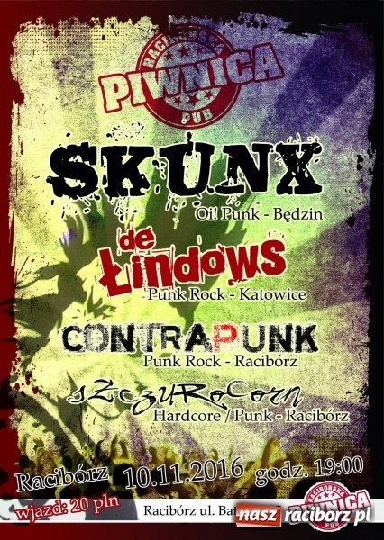 Zdjęcie w galerii na portalu naszraciborz.pl: Raciborska Piwnica zaprasza na koncert - 10 listopada zagrają punkrockowe zespoły! wiadomości z regionu