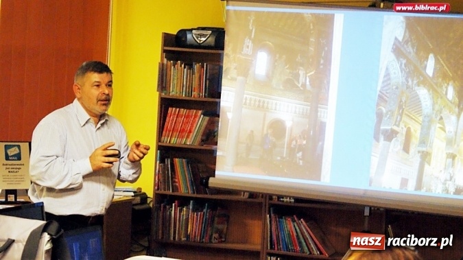Zdjęcie w galerii na portalu naszraciborz.pl: Andrzej Śliwicki o Sycylii w bibliotece w Markowicach  wiadomości z regionu
