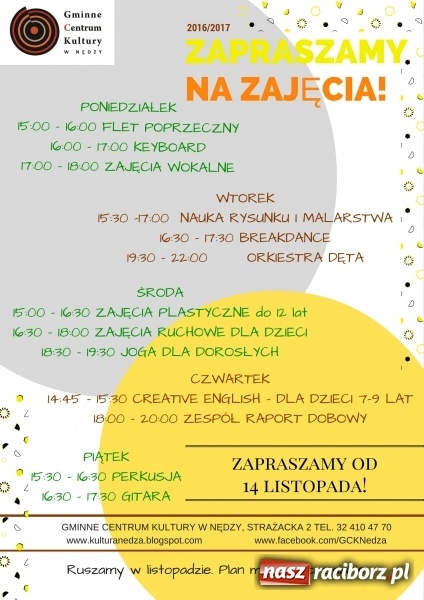 Zdjęcie w galerii na portalu naszraciborz.pl: Już po remoncie. GCK w Nędzy rusza z zajęciami!  wiadomości z regionu