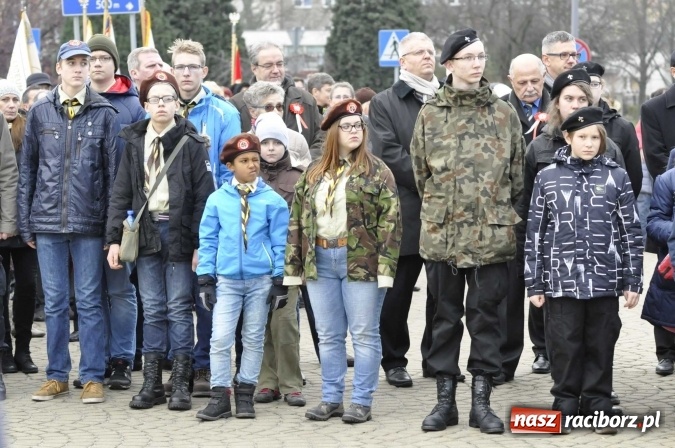 Zdjęcie w galerii na portalu naszraciborz.pl: Raciborskie obchody 98. rocznicy odzyskania przez POLSKĘ niepodległości FOTO I WIDEO wiadomości z regionu