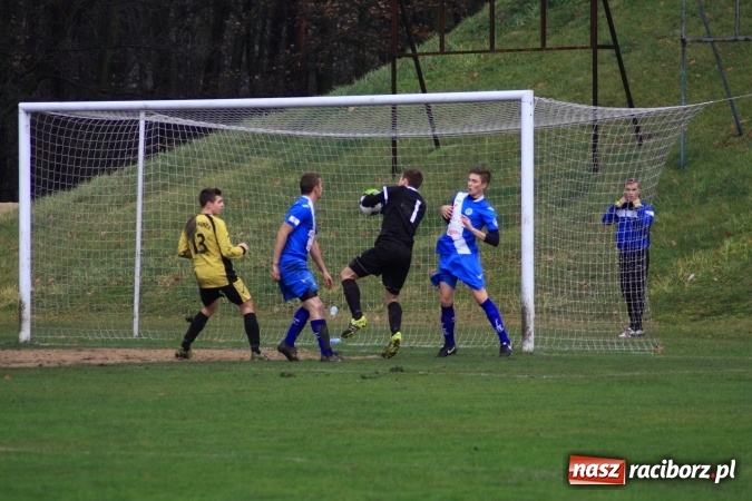 Zdjęcie w galerii na portalu naszraciborz.pl: Skromne zwycięstwo Nędzy w Łabędach na zakończenie rundy jesiennej wiadomości z regionu