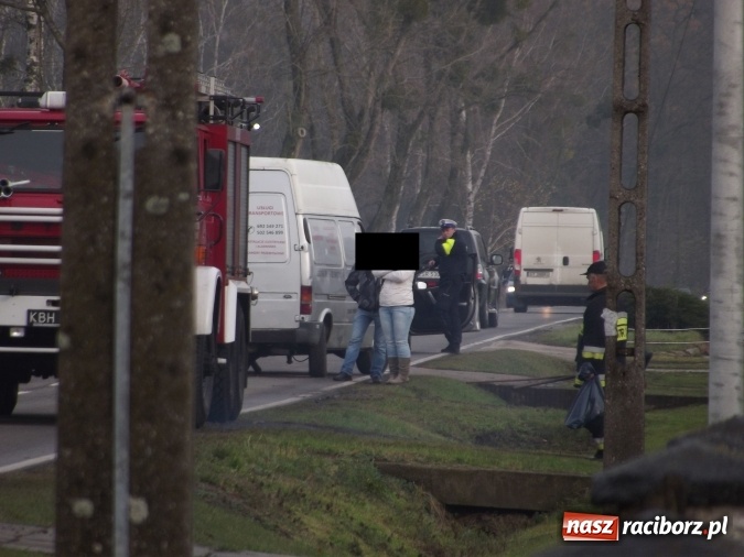 Zdjęcie w galerii na portalu naszraciborz.pl: Kolizja nissana z samochodem dostawczym na trasie Racib&oacute;rz - Rudy wiadomości z regionu