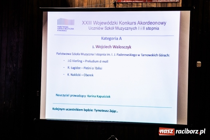 Zdjęcie w galerii na portalu naszraciborz.pl: Wojewódzki Konkurs Akordeonowy w szkole muzycznej wiadomości z regionu