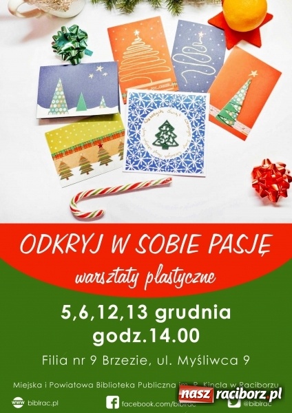 Zdjęcie w galerii na portalu naszraciborz.pl: Biblioteka zaprasza na grudniowe warsztaty  wiadomości z regionu