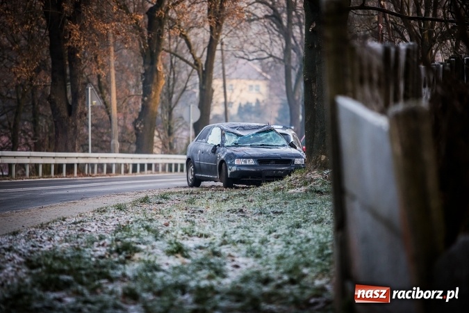 Zdjęcie w galerii na portalu naszraciborz.pl: Dachowanie audi w Brzeźnicy wiadomości z regionu