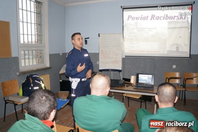 Zdjęcie w galerii na portalu naszraciborz.pl: Stop pijanym kierowcom - prelekcja w Zakładzie Karnym  wiadomości z regionu