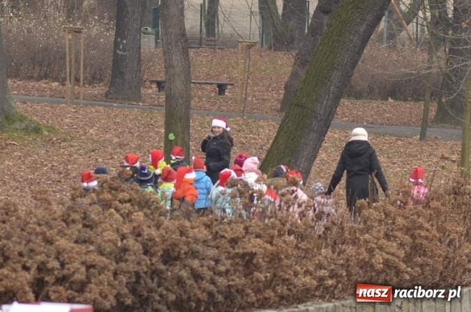 Zdjęcie w galerii na portalu naszraciborz.pl: Poszukiwany przez dzieci z Fiku-Miku i z Przedszkola nr 13 Mikołaj znalazł się w Parku Roth  wiadomości z regionu