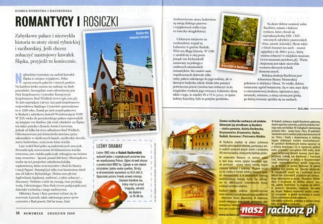 Zdjęcie w galerii na portalu naszraciborz.pl: Racibórz i powiat w Newsweeku wiadomości z regionu