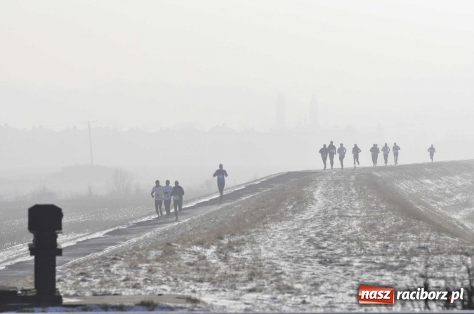 Zdjęcie w galerii na portalu naszraciborz.pl: III Bieg Nadodrzański. Mróz niestraszny biegaczom. Złoto dla Łukasza Skwareckiego  wiadomości z regionu