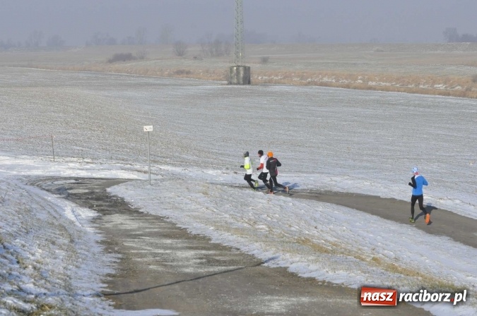 Zdjęcie w galerii na portalu naszraciborz.pl: III Bieg Nadodrzański. Mróz niestraszny biegaczom. Złoto dla Łukasza Skwareckiego  wiadomości z regionu