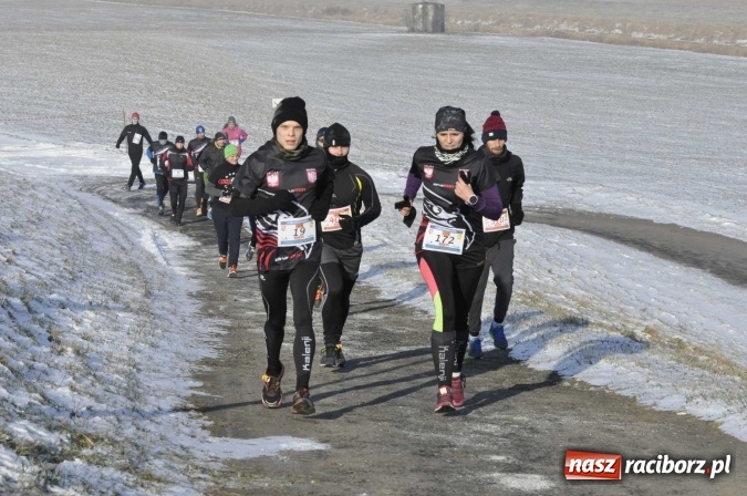 Zdjęcie w galerii na portalu naszraciborz.pl: III Bieg Nadodrzański. Mróz niestraszny biegaczom. Złoto dla Łukasza Skwareckiego  wiadomości z regionu