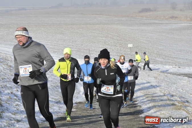 Zdjęcie w galerii na portalu naszraciborz.pl: III Bieg Nadodrzański. Mróz niestraszny biegaczom. Złoto dla Łukasza Skwareckiego  wiadomości z regionu
