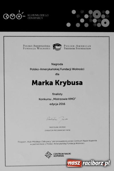 Zdjęcie w galerii na portalu naszraciborz.pl: Sukcesy Klubu Młodego Noblisty z SP 1 na Ostrogu wiadomości z regionu