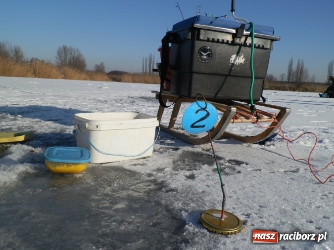 Zdjęcie w galerii na portalu naszraciborz.pl: Podlodowe otwarcie sezonu raciborskich wędkarzy wiadomości z regionu
