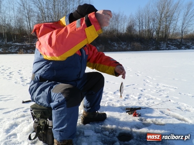 Zdjęcie w galerii na portalu naszraciborz.pl: Podlodowe otwarcie sezonu raciborskich wędkarzy wiadomości z regionu