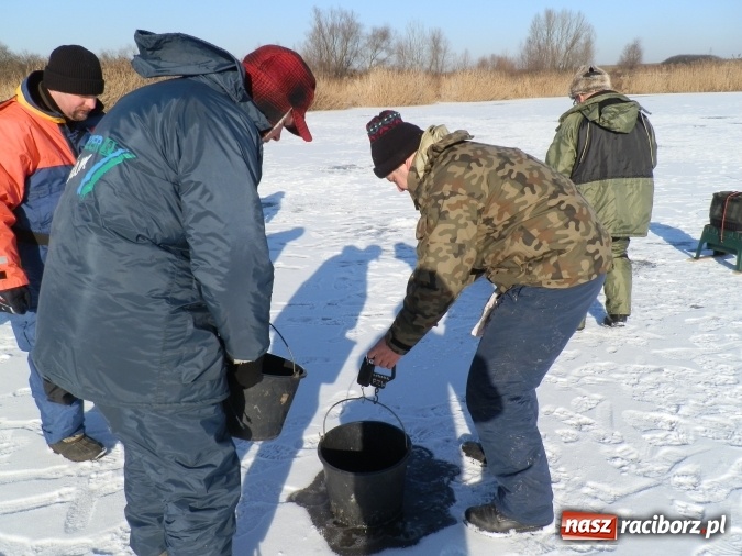 Zdjęcie w galerii na portalu naszraciborz.pl: Podlodowe otwarcie sezonu raciborskich wędkarzy wiadomości z regionu