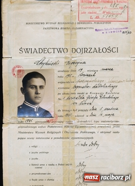 Zdjęcie w galerii na portalu naszraciborz.pl: Jeden z trzystu szesnastu. Od żołnierza tułacza do żołnierskiej legendy, czyli niezwykła historia porucznika Eugeniusza Chylińskiego część 1 wiadomości z regionu