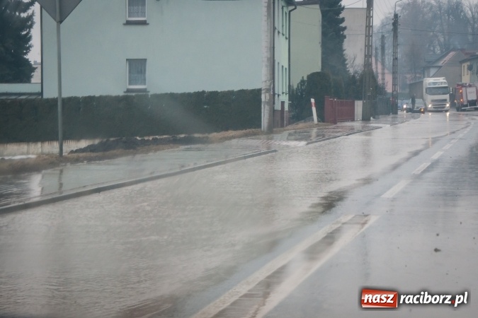 Zdjęcie w galerii na portalu naszraciborz.pl: Starowiejska - Kamienna znów tonie. Wystarczyło, że popadało. Wielkie rozlewisko wiadomości z regionu