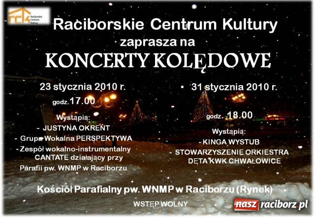 Zdjęcie w galerii na portalu naszraciborz.pl: Koncerty kolędowe wiadomości z regionu