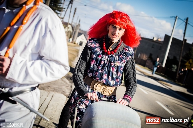 Zdjęcie w galerii na portalu naszraciborz.pl: Wodzenie niedźwiedzia - tradycyjne ostatki w Samborowicach wiadomości z regionu