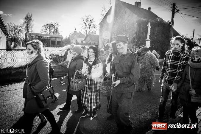 Zdjęcie w galerii na portalu naszraciborz.pl: Wodzenie niedźwiedzia - tradycyjne ostatki w Samborowicach wiadomości z regionu