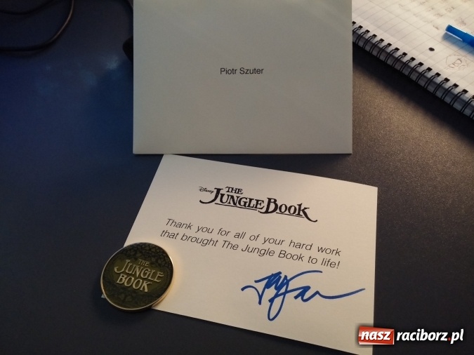 Zdjęcie w galerii na portalu naszraciborz.pl: Raciborzanin z Oscarem! Piotr Szuter przez rok pracował przy nagrodzonej Księdze Dżungli wiadomości z regionu