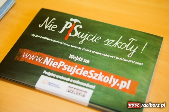 Zdjęcie w galerii na portalu naszraciborz.pl: Nie dla reformy oświaty. W Raciborzu powstał komitet referendalny  wiadomości z regionu
