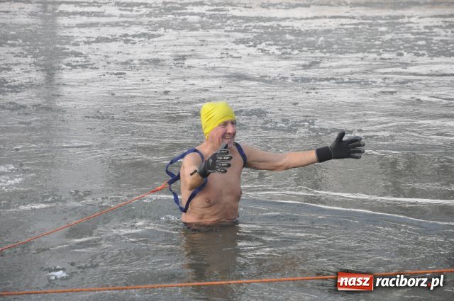 Zdjęcie w galerii na portalu naszraciborz.pl: Marian Hampel przepłynął dziś Odrę wiadomości z regionu