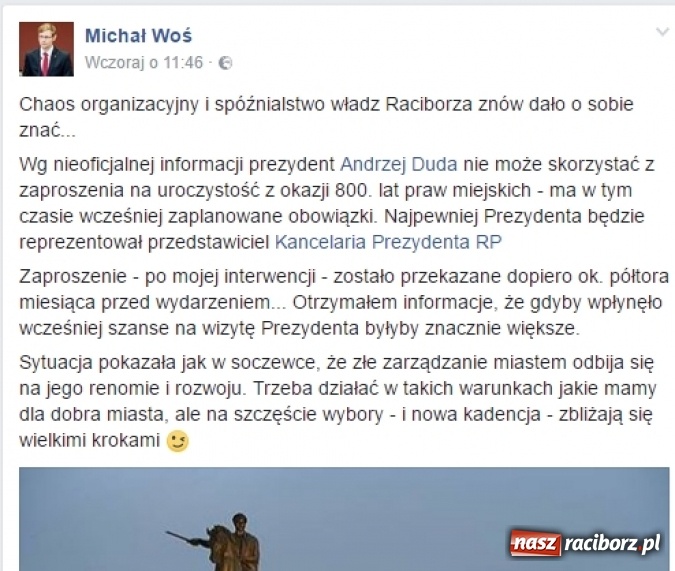 Zdjęcie w galerii na portalu naszraciborz.pl: Chaos organizacyjny i spóźnialstwo władz Raciborza znów dało o sobie znać...  wiadomości z regionu
