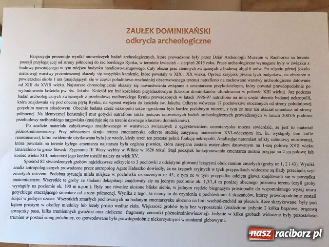 Zdjęcie w galerii na portalu naszraciborz.pl: Nekropolia skazańców - nowa wystawa w raciborskim Muzeum  wiadomości z regionu