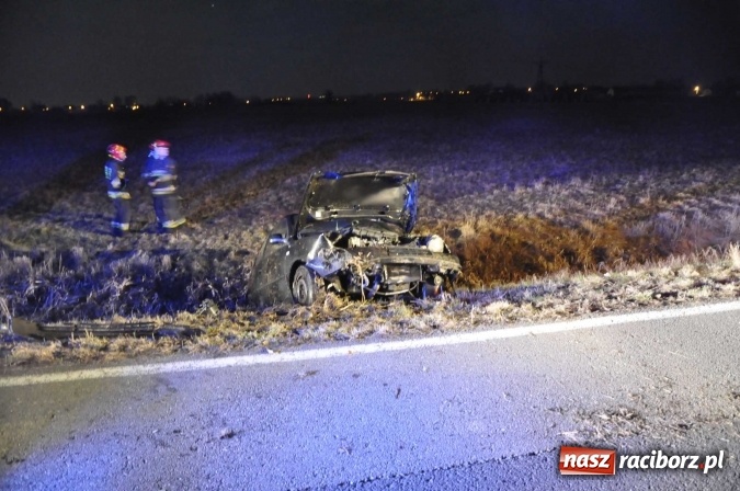 Zdjęcie w galerii na portalu naszraciborz.pl: Lupo wypadło z drogi na trasie Turze-Ciechowice FOTO wiadomości z regionu