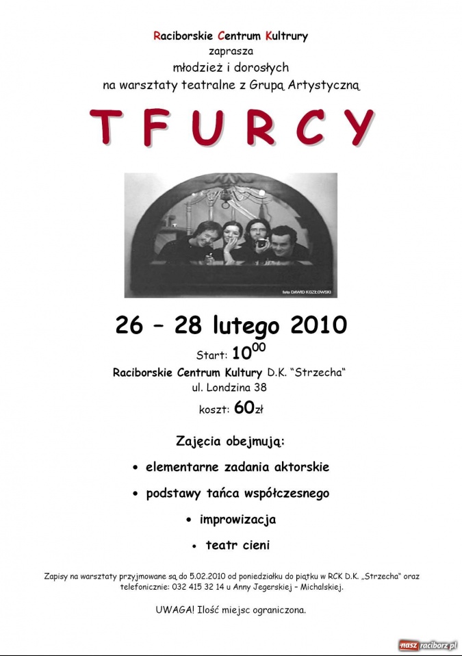 Zdjęcie w galerii na portalu naszraciborz.pl: Warsztaty w RCK wiadomości z regionu