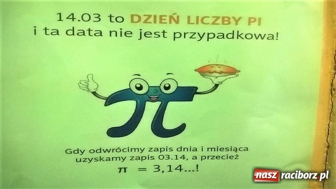 Zdjęcie w galerii na portalu naszraciborz.pl: Dzień Liczby Pi w Gimnazjum nr 5  wiadomości z regionu