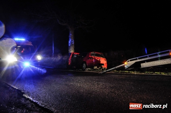 Zdjęcie w galerii na portalu naszraciborz.pl: Golf uderzył w drzewo na trasie Krowiarki-Tłustomosty wiadomości z regionu
