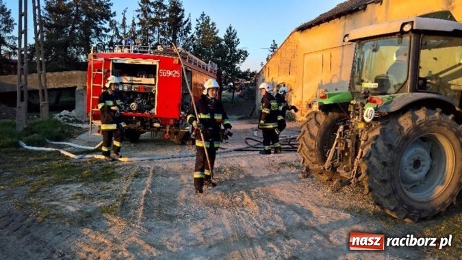 Zdjęcie w galerii na portalu naszraciborz.pl: Naczelnik OSP wypatrzył pożar. W Makowie zapaliły się bale słomy w stodole FOTO I WIDEO wiadomości z regionu