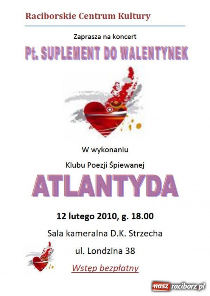 Zdjęcie w galerii na portalu naszraciborz.pl: Suplement do Walentynek wiadomości z regionu