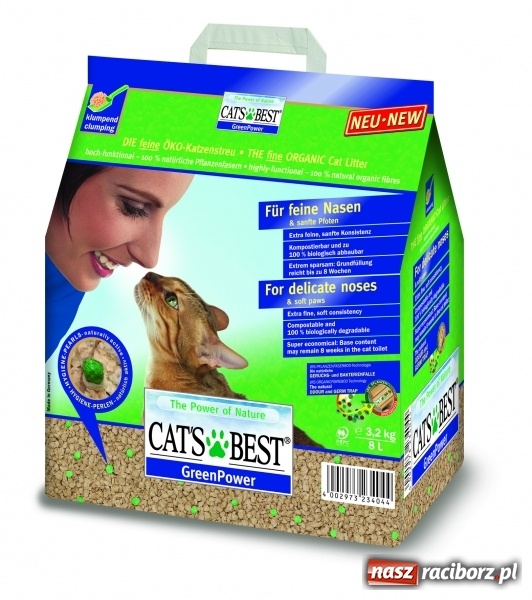 Zdjęcie w galerii na portalu naszraciborz.pl: Masz kota? Zadbaj o higienę, bezpieczeństwo i oszczędność dzięki żwirkowi Cat's Best Green Power wiadomości z regionu