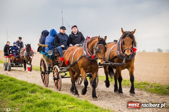 Zdjęcie w galerii na portalu naszraciborz.pl: Wielkanocna procesja konna w Raciborzu-Sudole - początek i wyścigi na Topolowej wiadomości z regionu