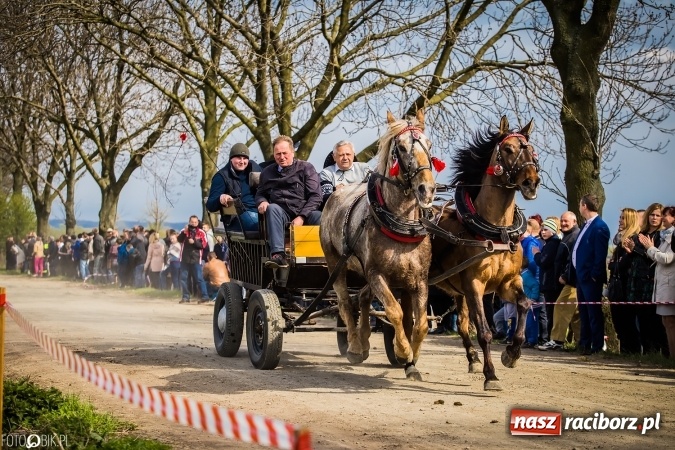 Zdjęcie w galerii na portalu naszraciborz.pl: Wielkanocna procesja konna w Raciborzu-Sudole - początek i wyścigi na Topolowej wiadomości z regionu