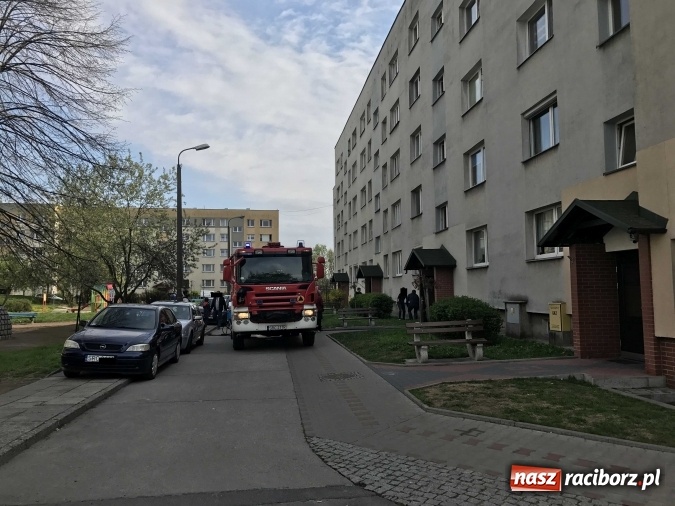 Zdjęcie w galerii na portalu naszraciborz.pl: Kolejna akcja strażaków na osiedlu przy Lotniczej. Kto podpala drzwi w piwnicy? wiadomości z regionu