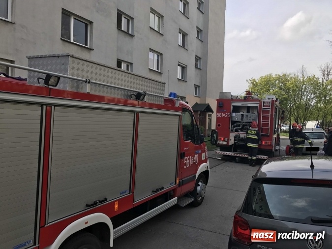Zdjęcie w galerii na portalu naszraciborz.pl: Kolejna akcja strażaków na osiedlu przy Lotniczej. Kto podpala drzwi w piwnicy? wiadomości z regionu