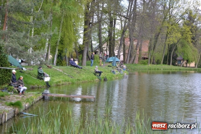 Zdjęcie w galerii na portalu naszraciborz.pl: Deszcz, grad, wiatr, czasem słońce na otwarcie sezonu wędkarskiego w Tworkowie  wiadomości z regionu
