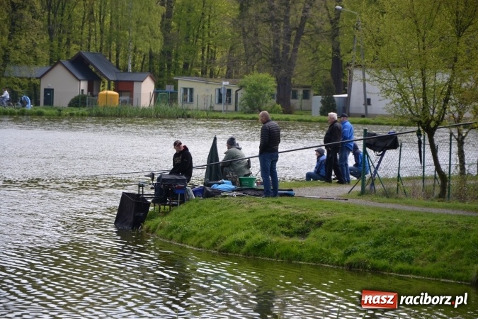 Zdjęcie w galerii na portalu naszraciborz.pl: Deszcz, grad, wiatr, czasem słońce na otwarcie sezonu wędkarskiego w Tworkowie  wiadomości z regionu