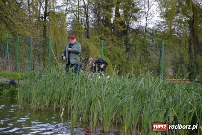 Zdjęcie w galerii na portalu naszraciborz.pl: Deszcz, grad, wiatr, czasem słońce na otwarcie sezonu wędkarskiego w Tworkowie  wiadomości z regionu