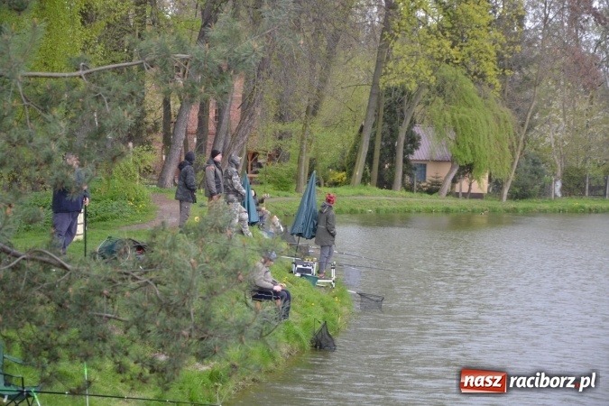 Zdjęcie w galerii na portalu naszraciborz.pl: Deszcz, grad, wiatr, czasem słońce na otwarcie sezonu wędkarskiego w Tworkowie  wiadomości z regionu