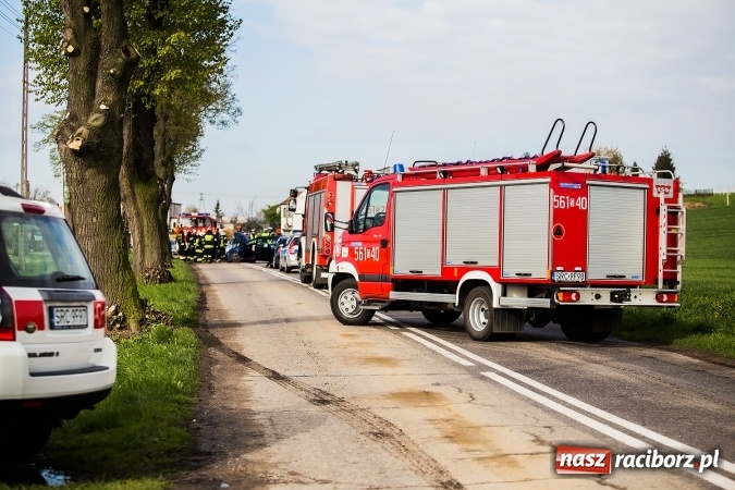 Zdjęcie w galerii na portalu naszraciborz.pl: Astra uderzyła w drzewo na trasie Bojanów-Krzanowice wiadomości z regionu